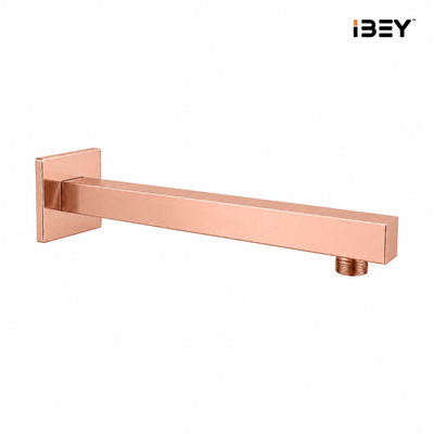 Rose Gold Shower Arm Wall Mounted Stainless Steel